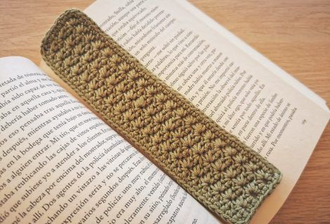 Patrón del Marcapáginas estrella teijdo a crochet