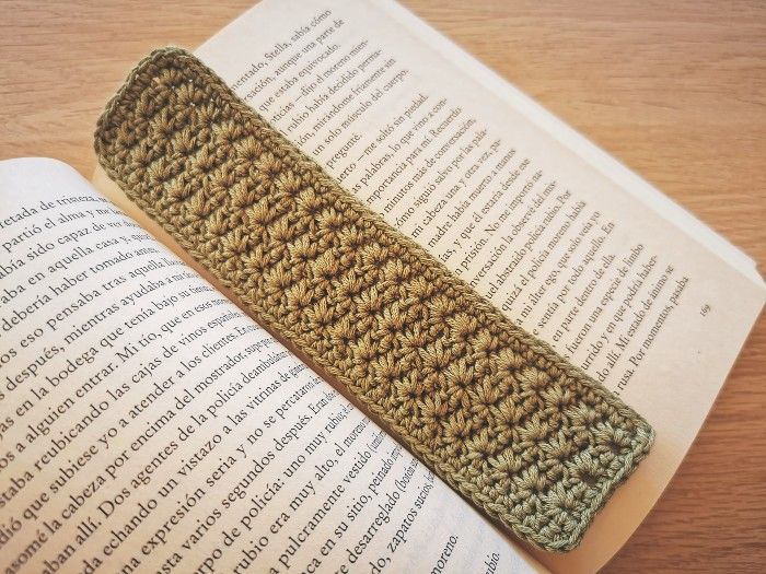 Patrón del Marcapáginas estrella teijdo a crochet