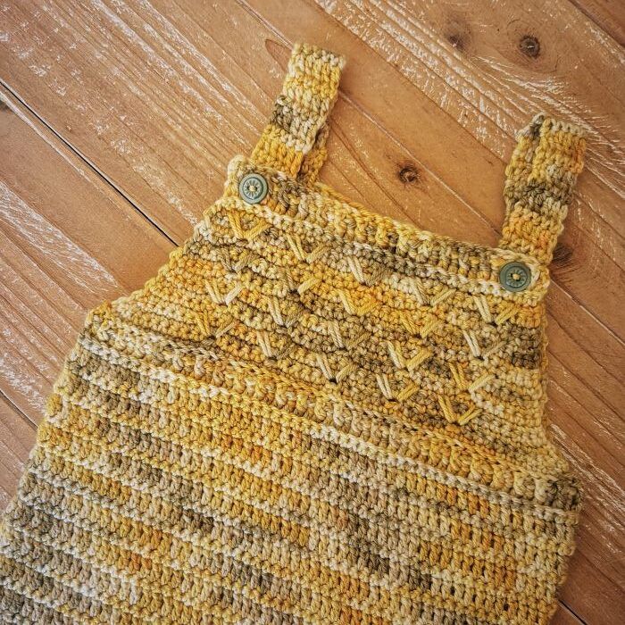 Patrón del Pelele Trigo de crochet - Imagen 2